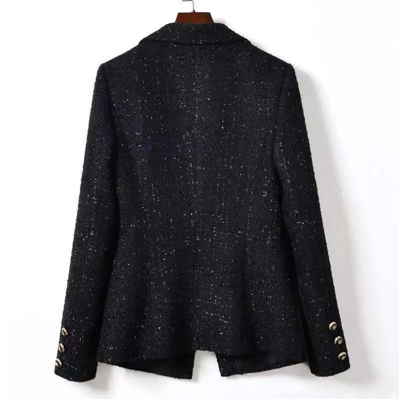 Small fragrant style Jacket For women 2026 New Spring Autumn Versatile Single button Women's Short Coarse Tweed Suit Jackets top