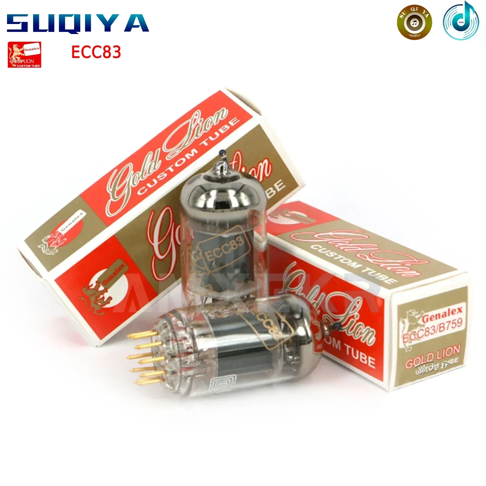 SUQIYA-GOLD LION ECC83 Electronic Tube ECC82 ECC81 Vacuum Tube Amplifier HIFI Audio Valve Original Factory Precision Matching