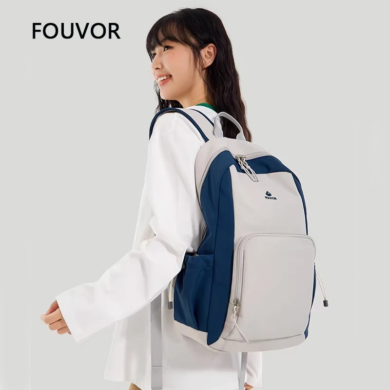 

Fouvor женский легкий рюкзак большого размера для студентов большой вместимости, дорожные рюкзаки для кампуса средней школы 3047-18