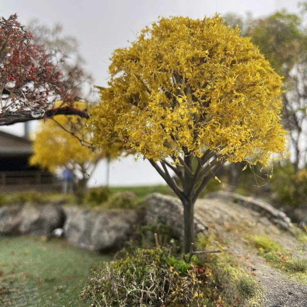 

2Pcs 10cm/14.5cm Model Trees Scenery Miniature Trees for Dioramas Train Railroad Architecture Model Building DIY Crafts