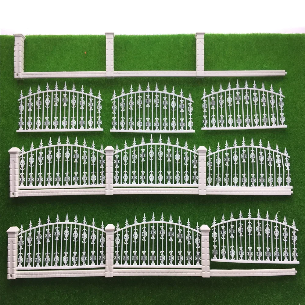 Top NEW 1:100 Model Train Railway Building Fence Wall HO Z Scale 100cm Length