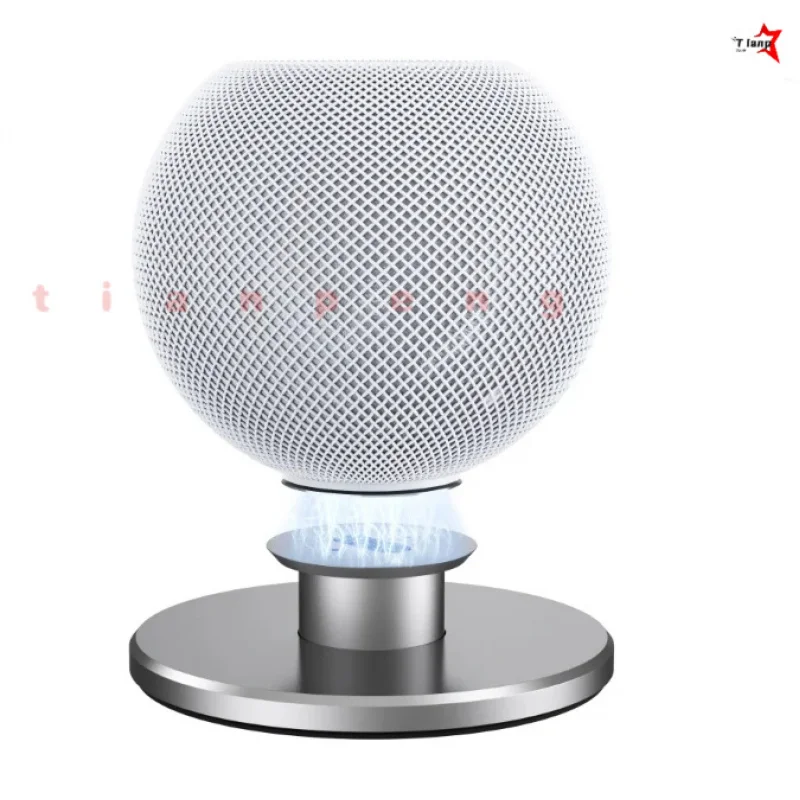 WYORESY For HomePod Mini Smart Speaker Aluminum Alloy Desktop Stand Audio Riser Cable Storage Household HIFI Equipment