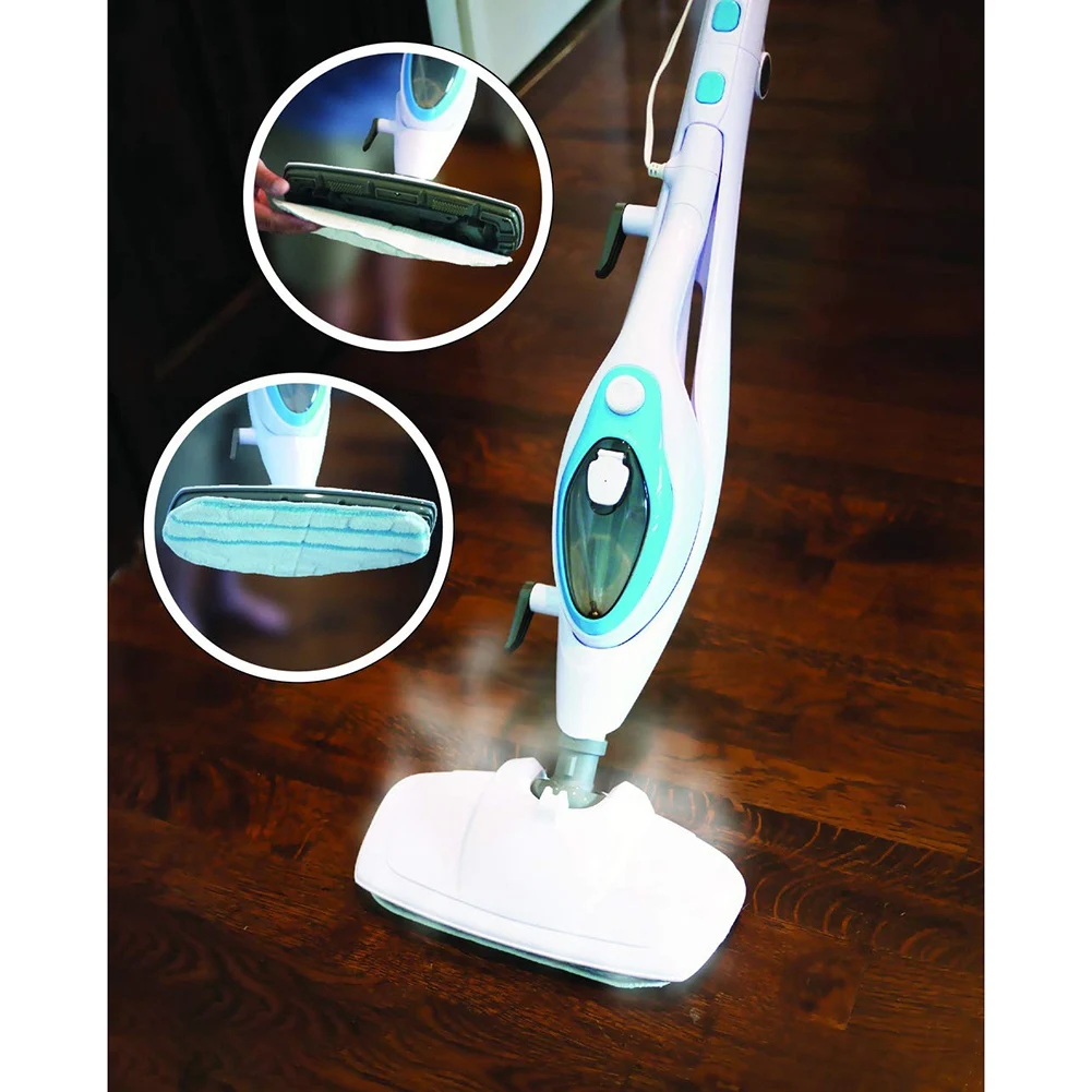 Almohadillas de repuesto extraíbles para mopa a vapor, compatibles con Pursteam Puresteam Thermapro 211, limpiador de mopa a vapor 10 en 1, paquete de 8