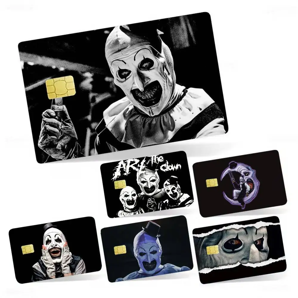

Horror Movie Terrifiers Laser Holographic Sticker Skin Cover for Credit Bank Debit Card