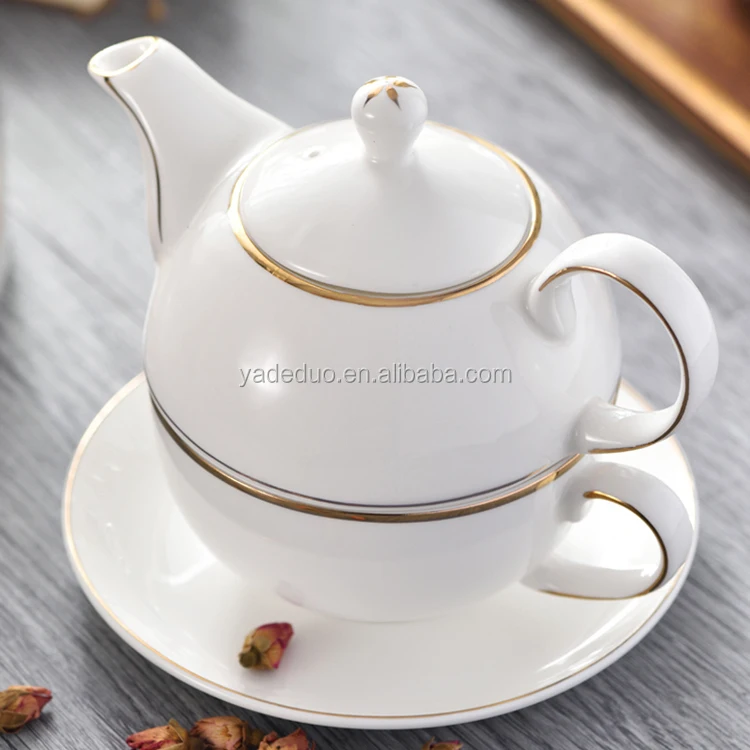 

Британский фарфоровый золотой чайник, керамический 500 мл, кофейный кувшин с золотой оправой и чашкой для чая