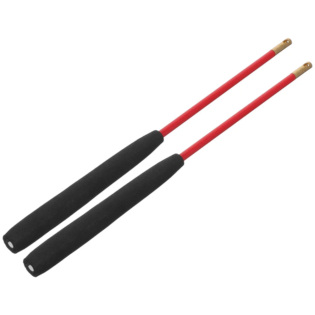 35Cm Korte Anti Slip Handvat Effen Glasvezel Diabolo Sticks Koperen Hoofd Draad Gat Ontwerp Jongleren Vervanging Levert