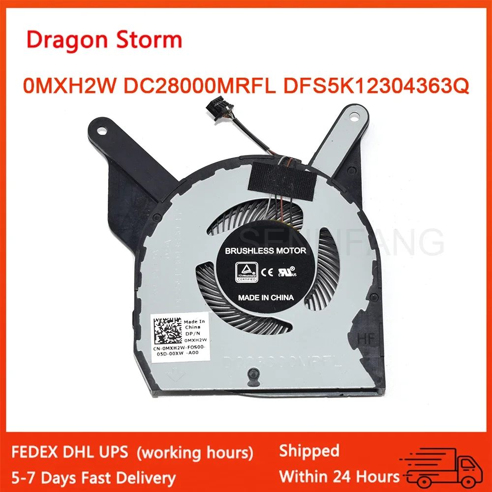 

0MXH2W MXH2W EG50050S1-CF00-S9A DC28000MRFL DFS5K12304363Q DC5V 0.50A For Dell Latitude 5400 Laptop CPU Cooling Fan NEW