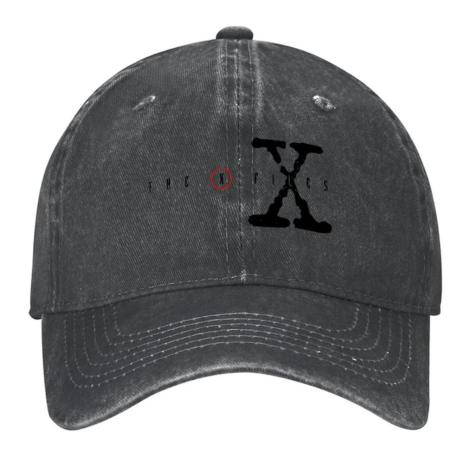 

The X FilesAged Worn Logo1990_s TelevisionMulder and Scully Baseball Cap Funny hats Luxury Man Hat Luxury Brand Hats Woman Men's