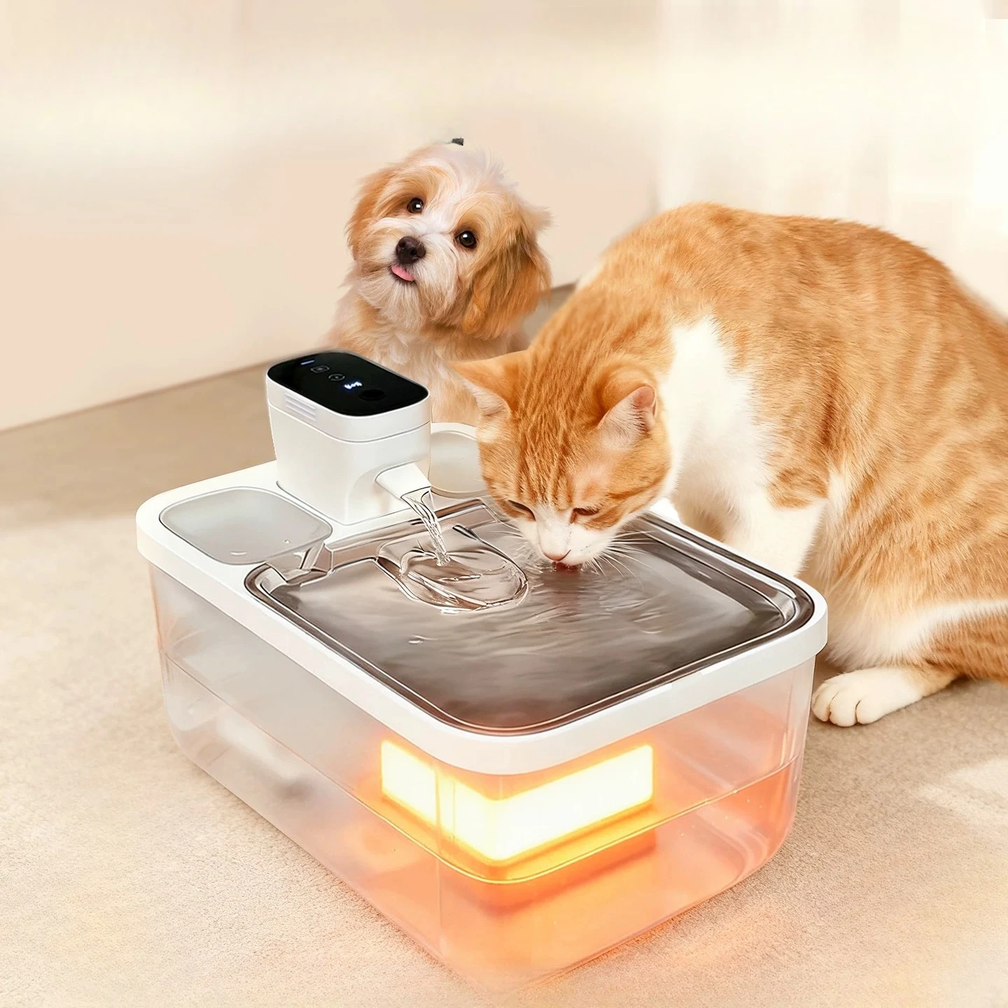 

Constant temperature water dispenser pet wireless large-capacity circulation dog water dispenser automatic water dispenser