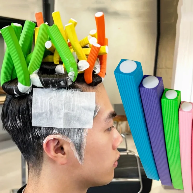

10pcs/set Heatless Curling Rod Soft Sponge Magic Hair Curler Roller Foam Bendy Twist Curls Tool DIY Hairdressing Styling Tools
