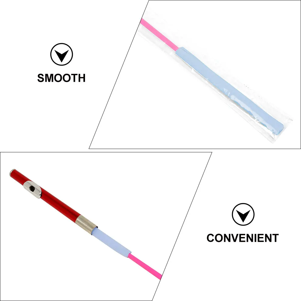 

Flute Cleaner Instrument Cleaning Stick Brush Protection Pad Plastic Clarinet Accessory