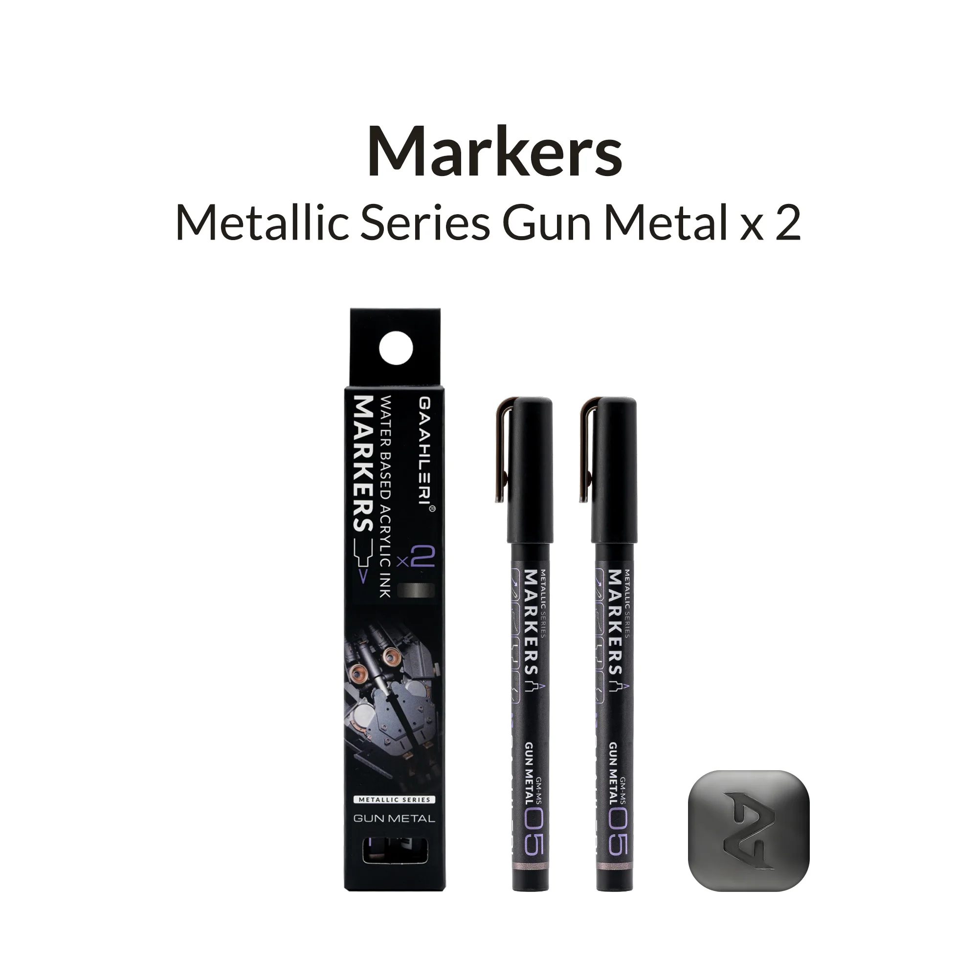 

Gaahleri Marker GM-MS05 Gun Metal 2 PCS