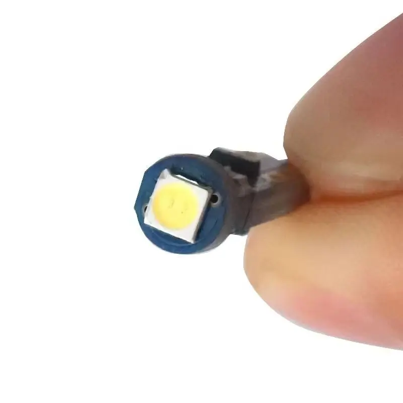 100pcs T5 W3W 1SMD 3030 Car LED Bulbs Canbus Error Free Instrument Panel Speedometer Tacho Gauge Cluster Lamp Dash LED Bulb 12V