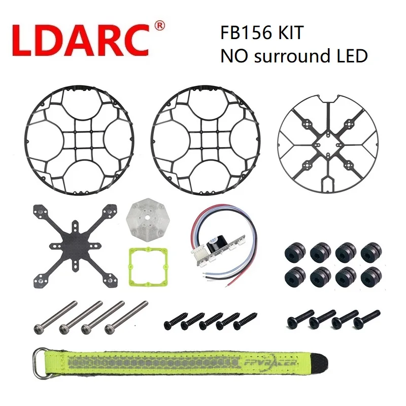 LDARC FB156 Flyball KIT Droneball Drone piłka nożna rama ochronna klatka w/ Taillight