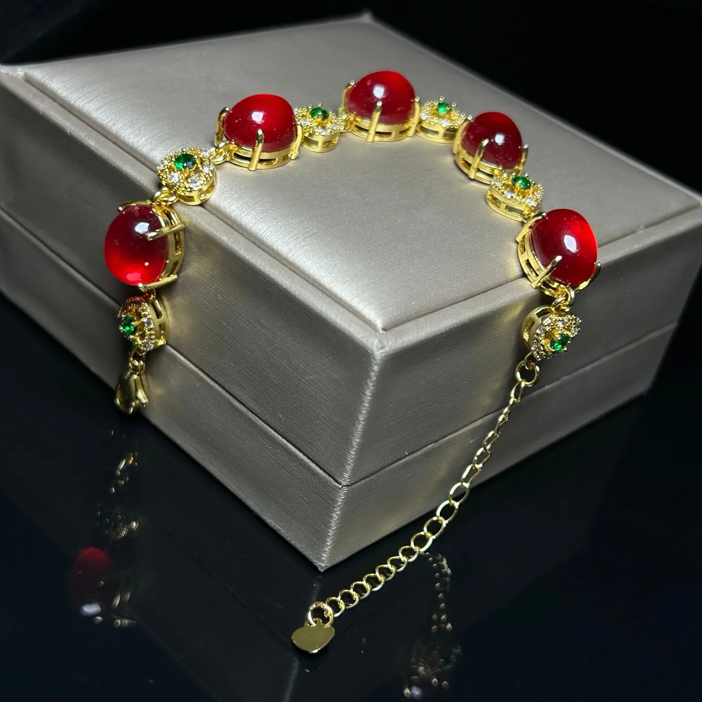 Real Natural High Ice Red Burmese Beads Jade jadeite Bracelets Bangle