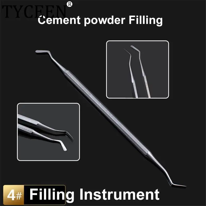 

Dental Cement Powder Filling Tools 2# 3# 4# Good quality Spatula Stainless steel Double Ended Filler Filling Instrument