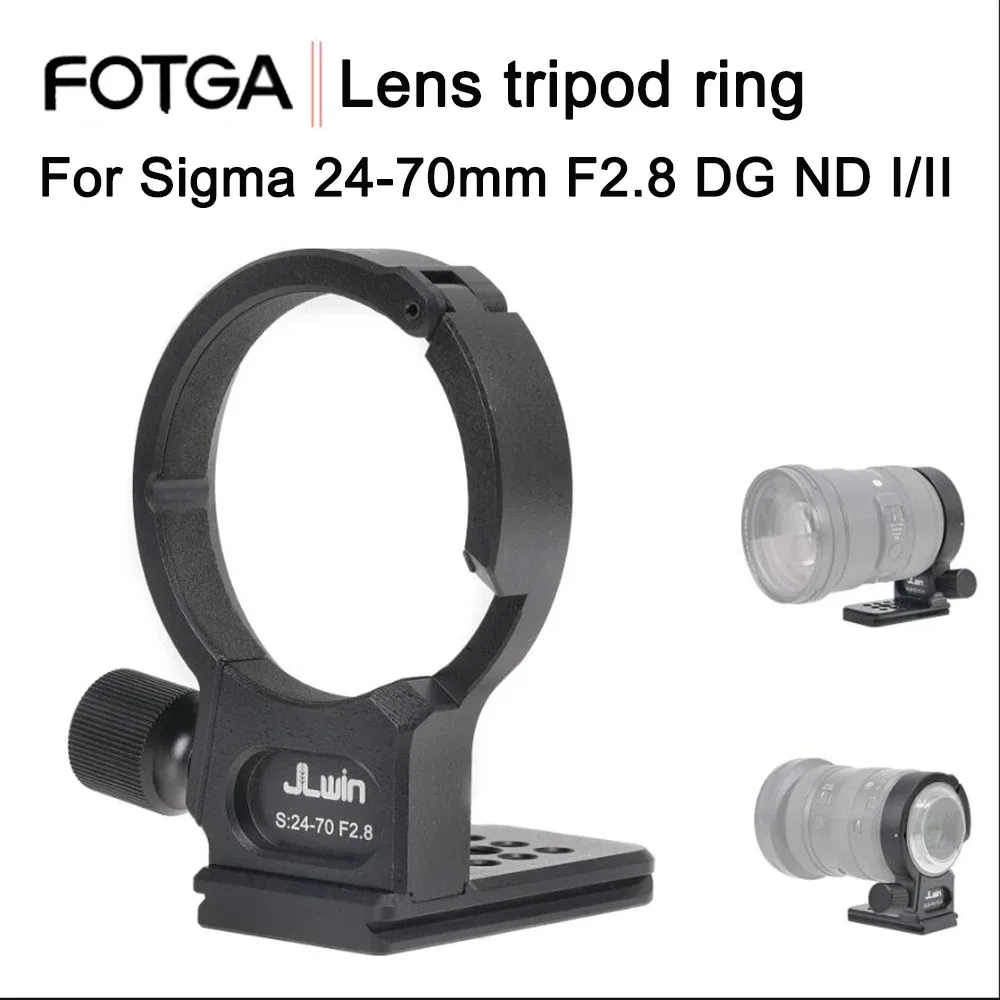 FOTGA عدسة ترايبود جبل الدائري ل سيجما 24-70 مللي متر F2.8 DG ND I/II لسوني E-port عدسة ملصق مائي الجلد 24-70 F2.8 ترايبود حلقة محول