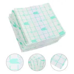 100pcs Makeup Palette Liquid Foundation Plates Disposable Makeup Hand Palettes Adhesive Makeup Palettes(7x7cm 8x8cm)