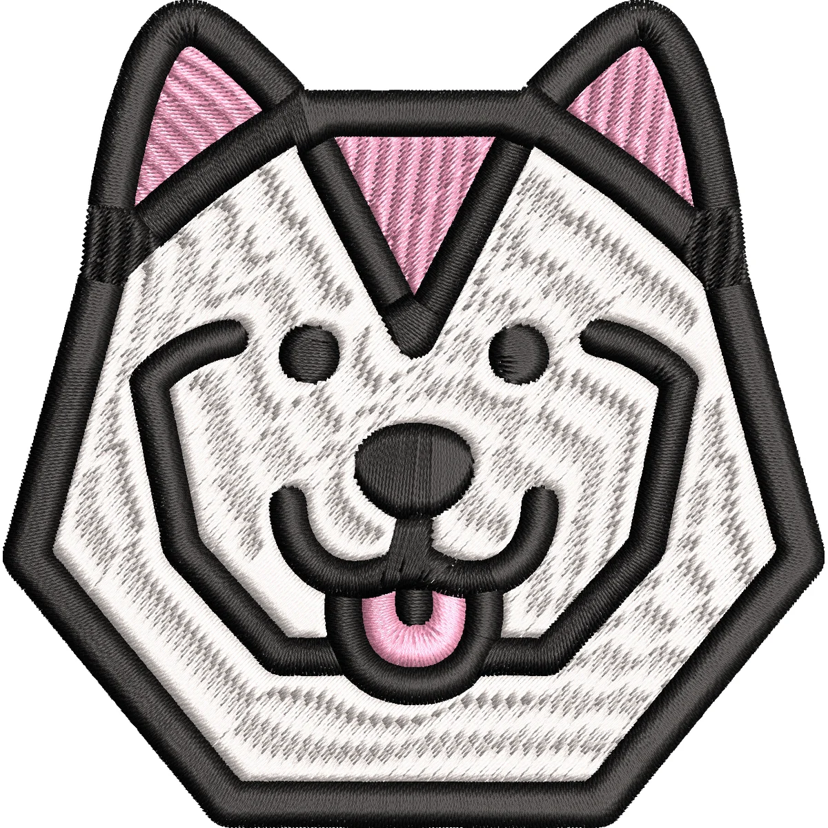 Luxury Husky Art Embroidery Hoodie | Streetwear-sudadera hombre nuevo en sudaderas Camping &Hiking Embroideried Pullover Hoodies