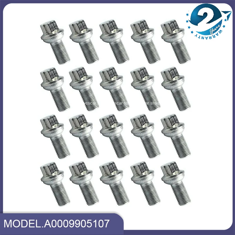 10Pcs/set Wheel Lug Bolt Fit For Mercedes-Benz R172 C207 W204 W212 W221 W211 C216 C200 C300 0009905107 A0009905107 000 990 51 07