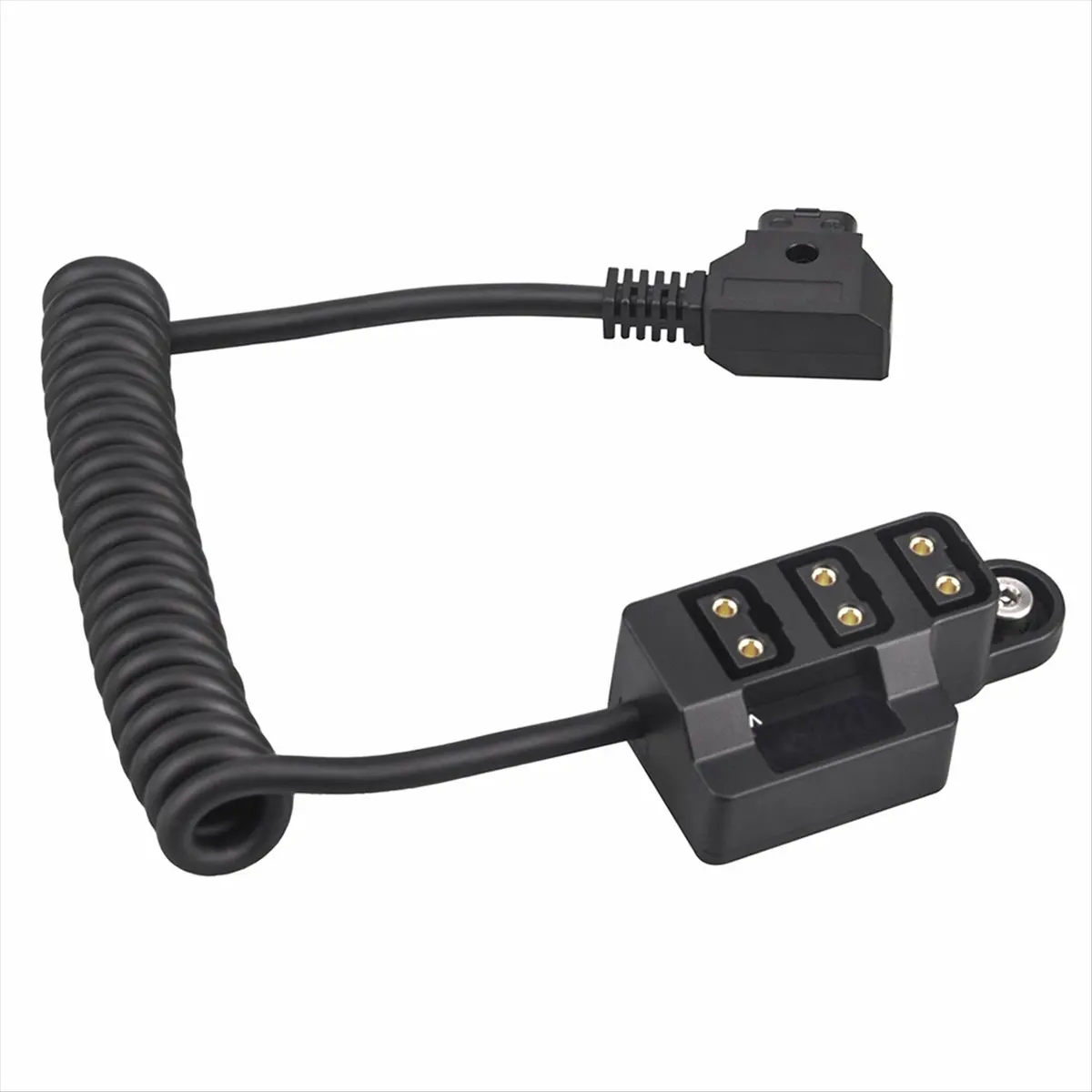 HDL New Dummy Battery D-Tap Splitter Cable One-Point Three-Point Power Cable Type B V Port for V-Type Battery Power Supply