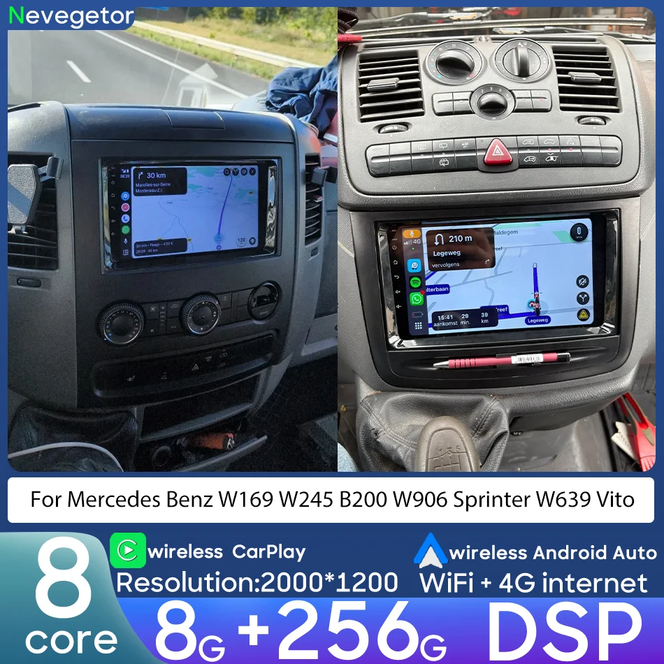 

For Mercedes Benz W169 W245 B200 W906 Sprinter W639 Vito Car Multimedia Player Car Video Player Navigation GPS Android Radio