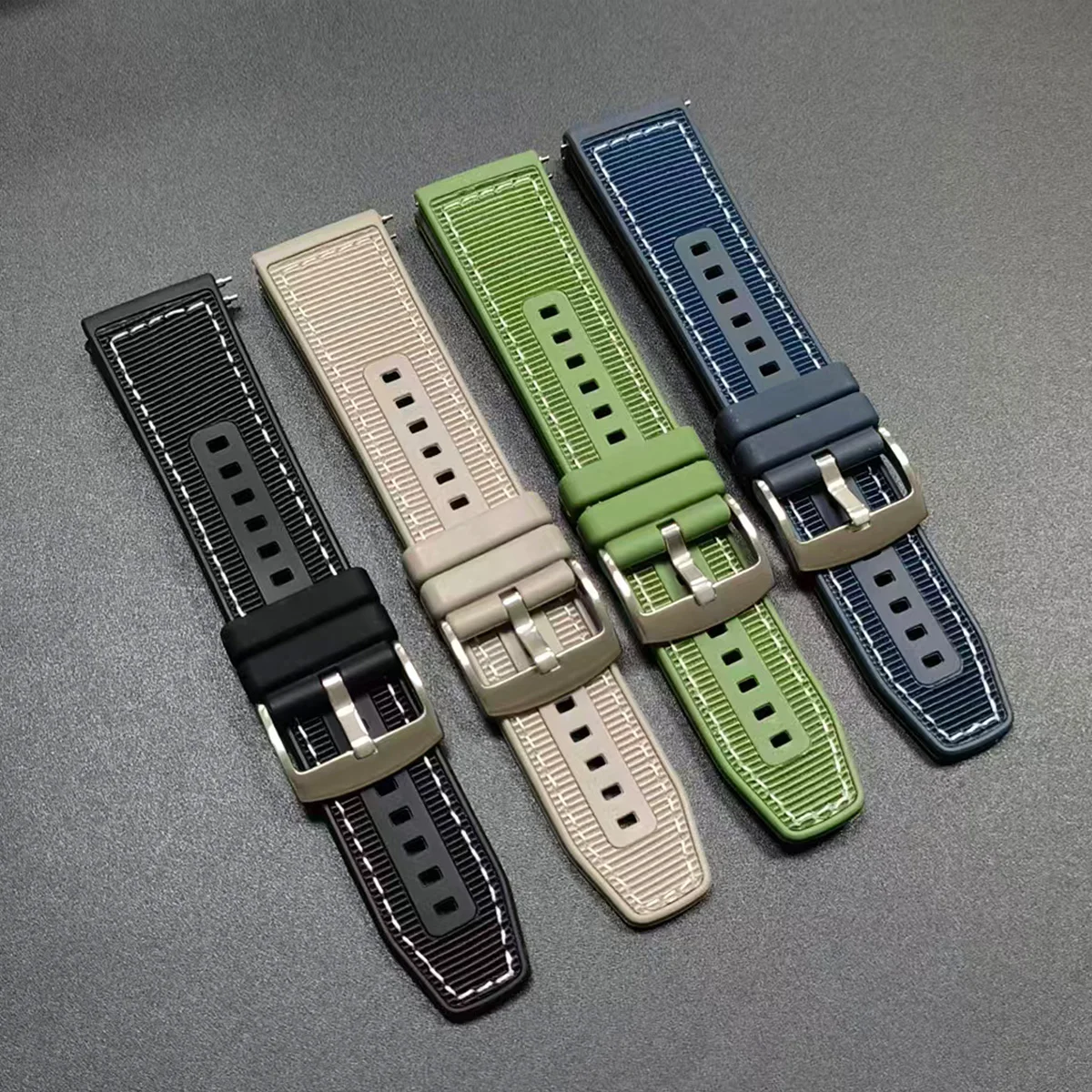 22mm Nylon Composite Strap For Huawei Watch GT7 Pro 47mm Rubber Band Wristband for Watch 5 4 GT 7 6 5 4 46mm Bracelet Watchband