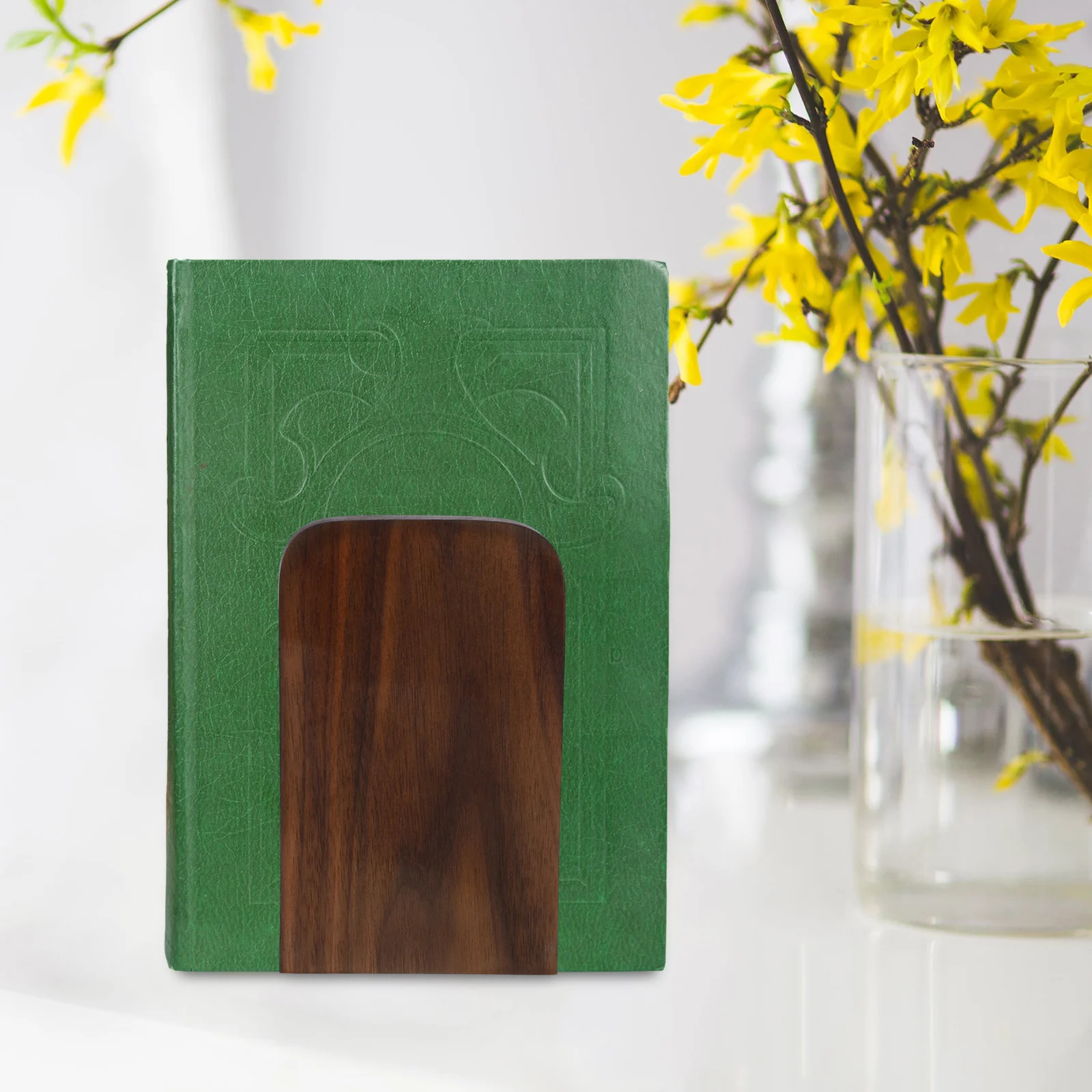 

Bookends Wood Iron Minimalist Design Desktop Book Stands For Home Office Decor Reading Storage Organizer