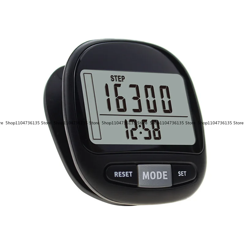 Pedometer, 7 days memory calorie distance exercise time target monitoring LCD large screen pedometer