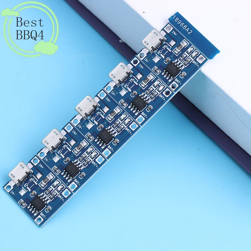 (BBQ4)5pcs 5V 1A TYPE-C Micro USB Lithium Battery Charging Board Charger Module With Protection Dual Functions 18650 TP4056