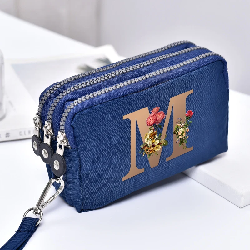 Neue bedruckte Canvas-Tragetasche für Mobiltelefone, mit Reißverschluss, großem Fassungsvermögen, Damenhandtasche.
