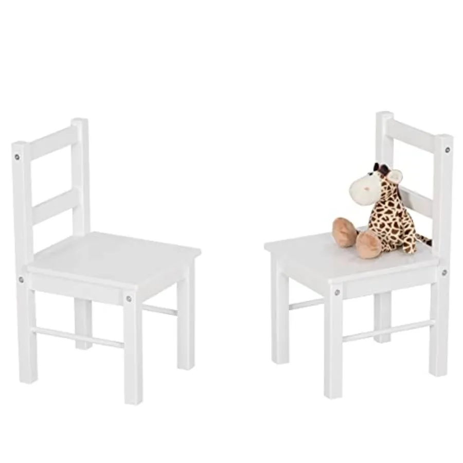 

Child's Wooden Chair Pair for Play or Activity Set of 2 White …