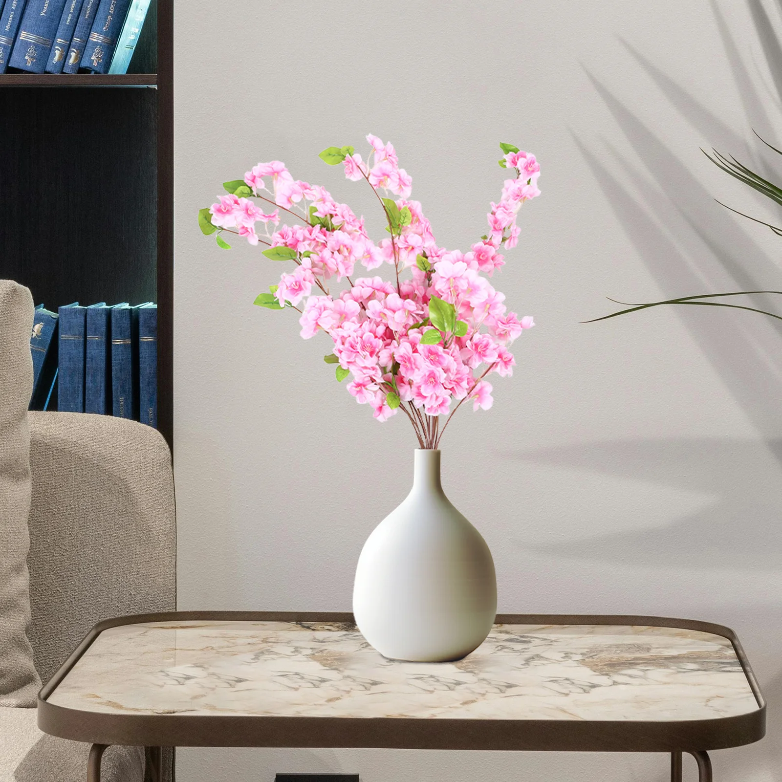 

Artificial Cherry Blossom Branches Realistic Fake Flowers Silk Stems Wedding Arch Home Decor Living Room Decorative Vine