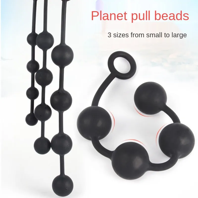 Large Anal Beads Silicone Butt Plug Anal Balls Sex Products For Adults Erotic Toys For Woman Gay Men Anus Dilator Intimate Goods