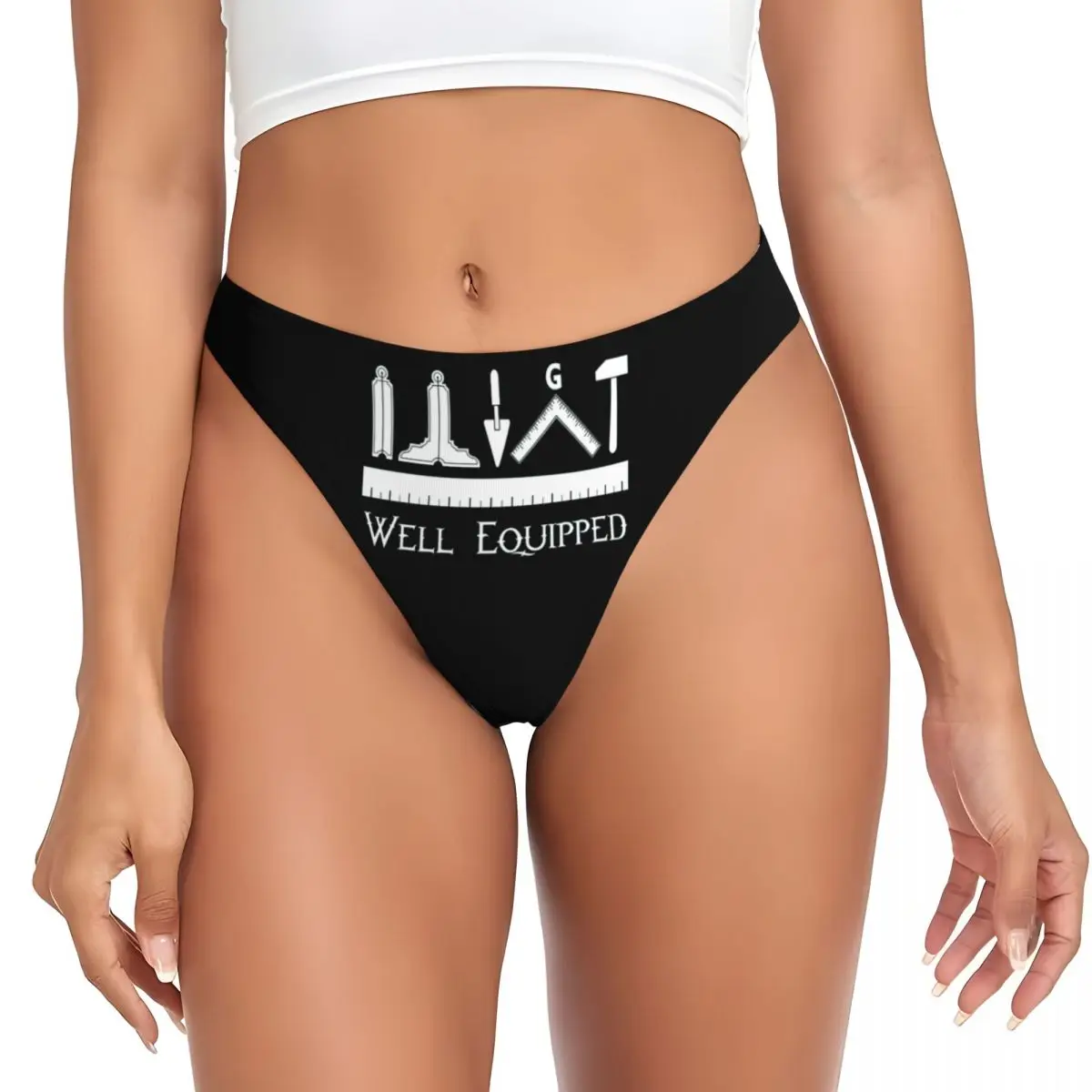 Custom celana dalam wanita, dalaman Masonik Freemason G-string perempuan regang