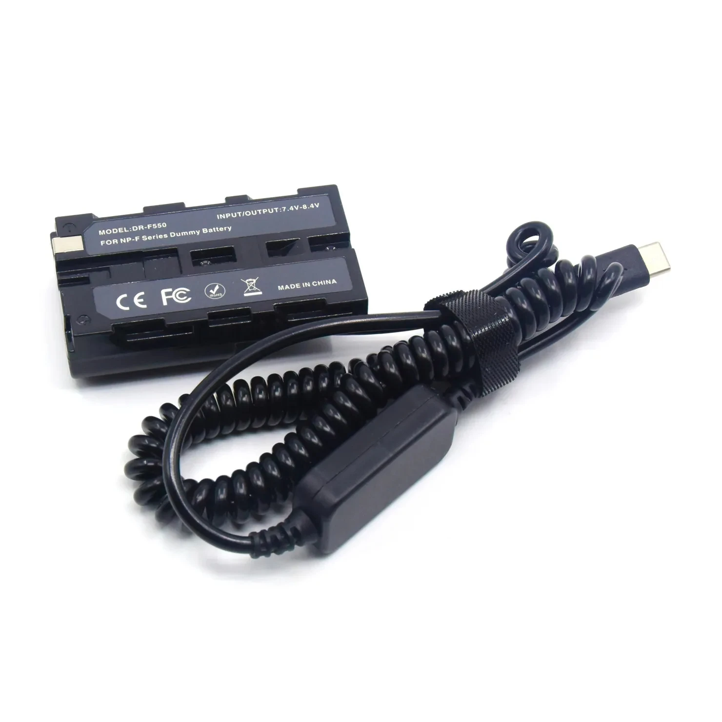 NP-F550 Full Decoded Dummy Battery PD Type C Replacement of NP-F570/F750/F950 Compatible with LED video light For Sony Camera