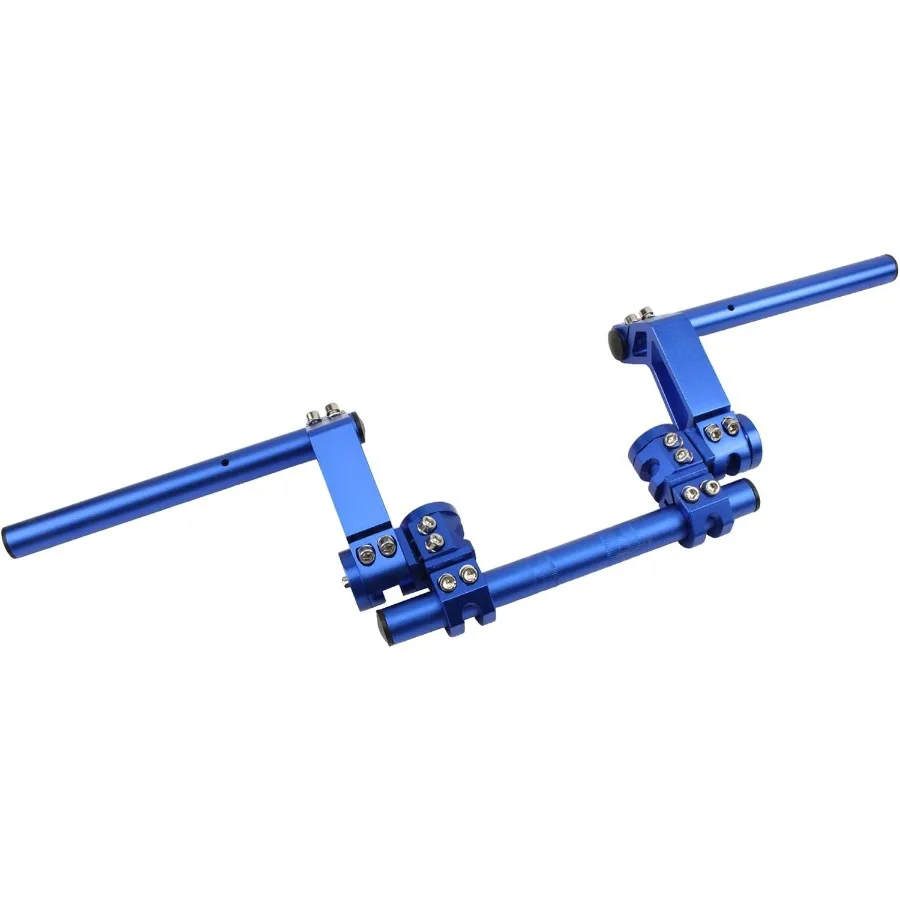 

7/8" 22MM Adjustable Motorcycle Handlebars,Dirt Bike Removable Handle Bar Compatible With 125cc Pit Bike Motocross Scooter-Blue