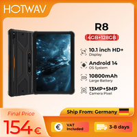 [Ship From Germany] New HOTWAV R8 Rugged Tablet Android 14 10.1'' HD+ 10800mAh 5MP+13MP Camera 4GB 128GB OTG Tablets PC Global