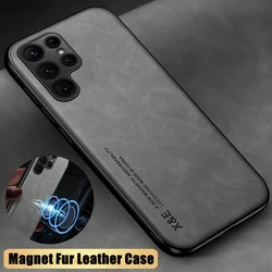 Magnet Leather Cover For Samsung Galaxy S23 S22 Ultra S21 S20 FE S10 Plus A54 A52 A53 A71 A34 A14 A33 A23 A73 A72 Silicone Case