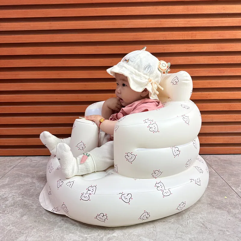 New Ins-style Inflatable Sofa, Baby Sitting Chair, Practice Sitting Seat, Infant Bathing Stool