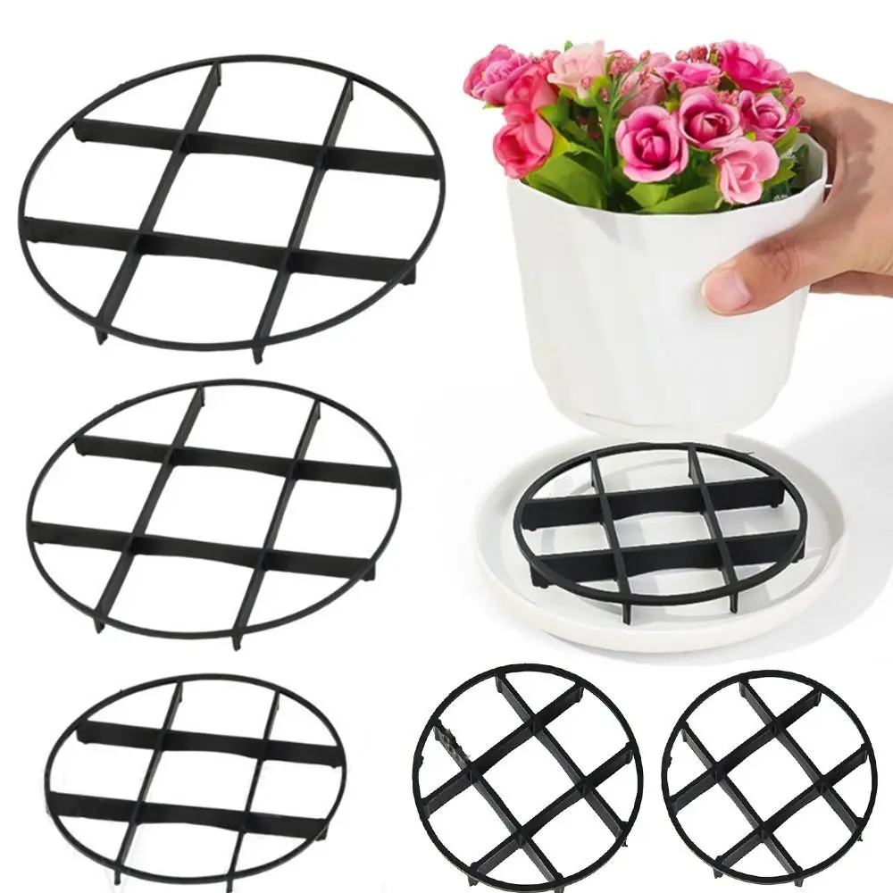 

Plant Saucer Flower Pot Bracket Drainage Rack Stand Anti Rotting Root Round Planters Support Plastic Plants Root Rot Prevention