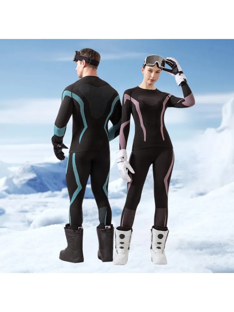 AliExpress Heated Thermal Underwear for Adult and Children Quick-Drying Ski Suit Cycling Mens Sports Warm