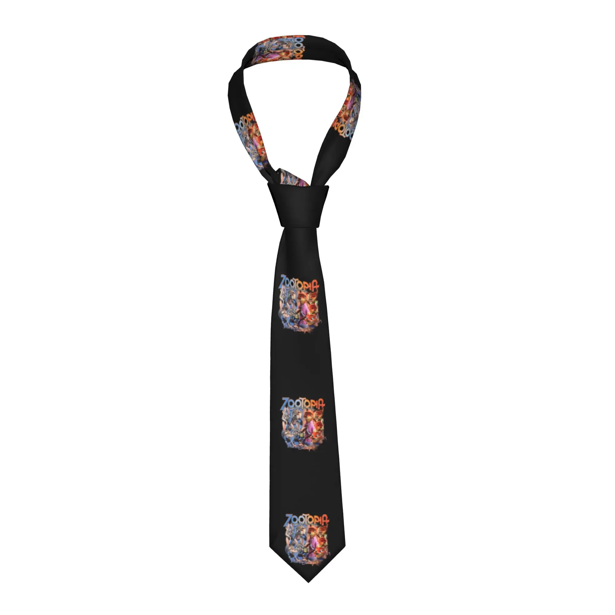 

Модный галстук с персонажами аниме «Зоотопия» (Джуди Хоппс) для офиса, мужской, на заказ, с мультяшным рисунком