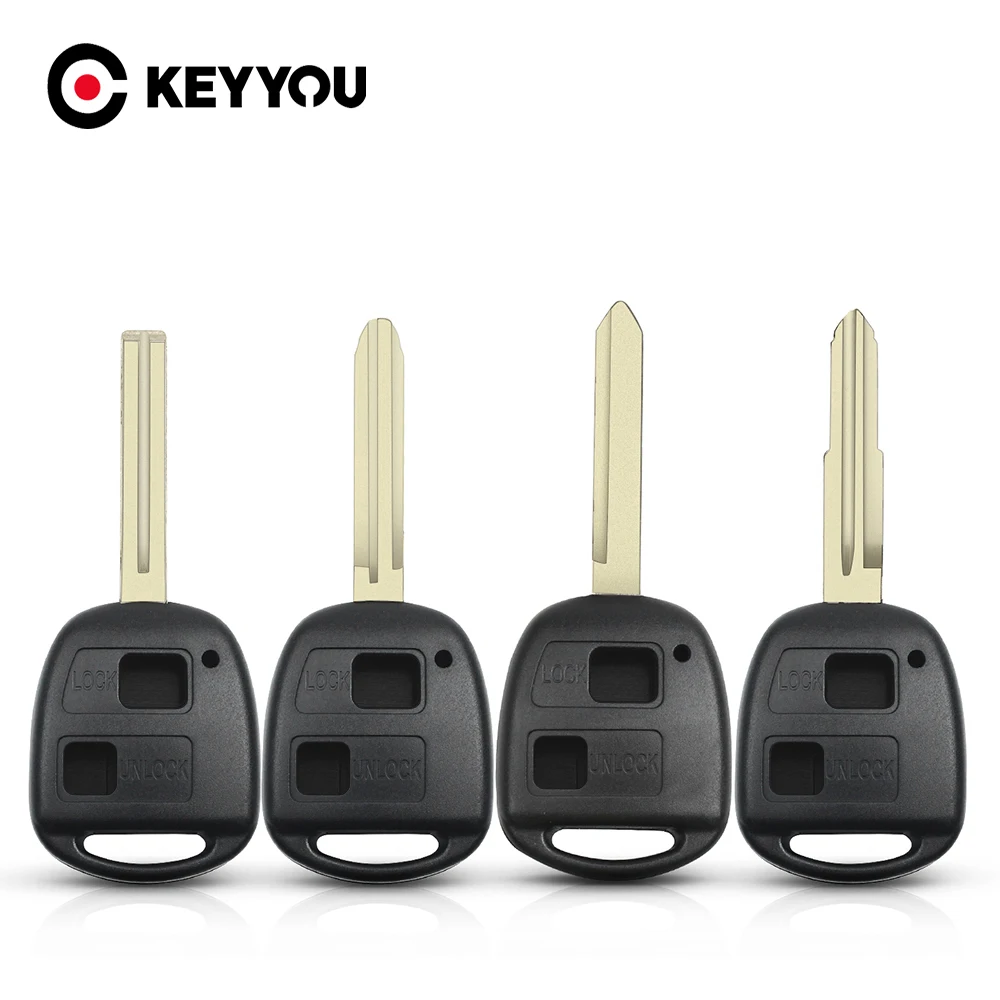 KEYYOU 2BT TOY41/TOY43/TOY47/TOY48 Chiave Auto Chiave A Distanza Caso Fob Borsette per Toyota Camry Rav4 Corolla prado Yaris Tarago Cruiser Land