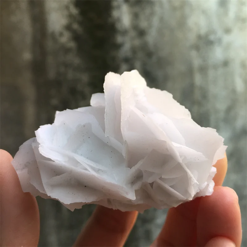 Real Natural Fujian Rose Flake Petal Fluorescent Calcite Mineral Quartz Specimen Uv Reaction Stones Energy Crystal Home Decor 4