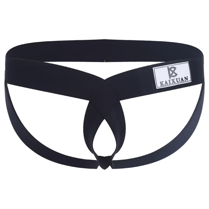Gay Fun Jockstrap for Men U Convex Pouch Underwear Sexy Buttocks Lifting Double Thong Sissy Erotic Low Rise G Strings Underpants