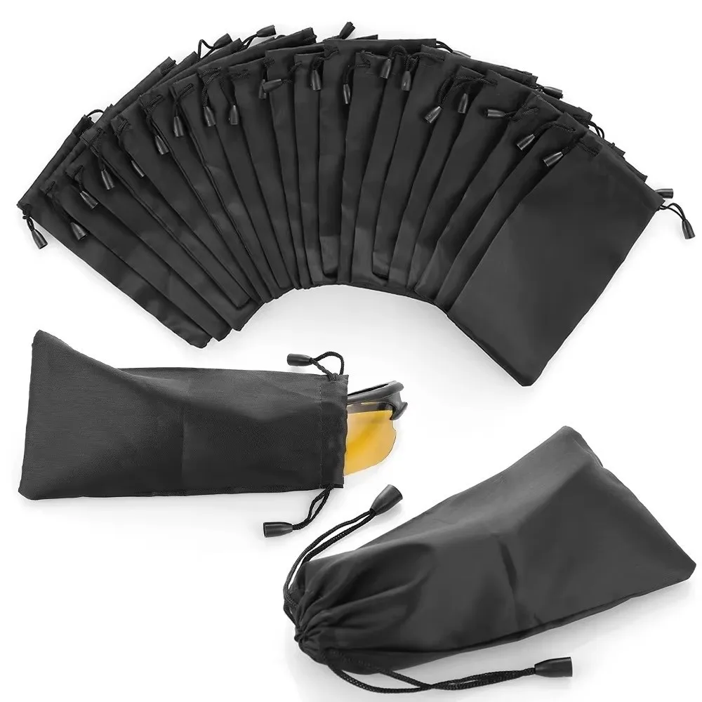 Drawst Closure Drawstring Storage Pouch Portable Lightweight Durable Waterproof Dustproof Pouches Black Dustproof