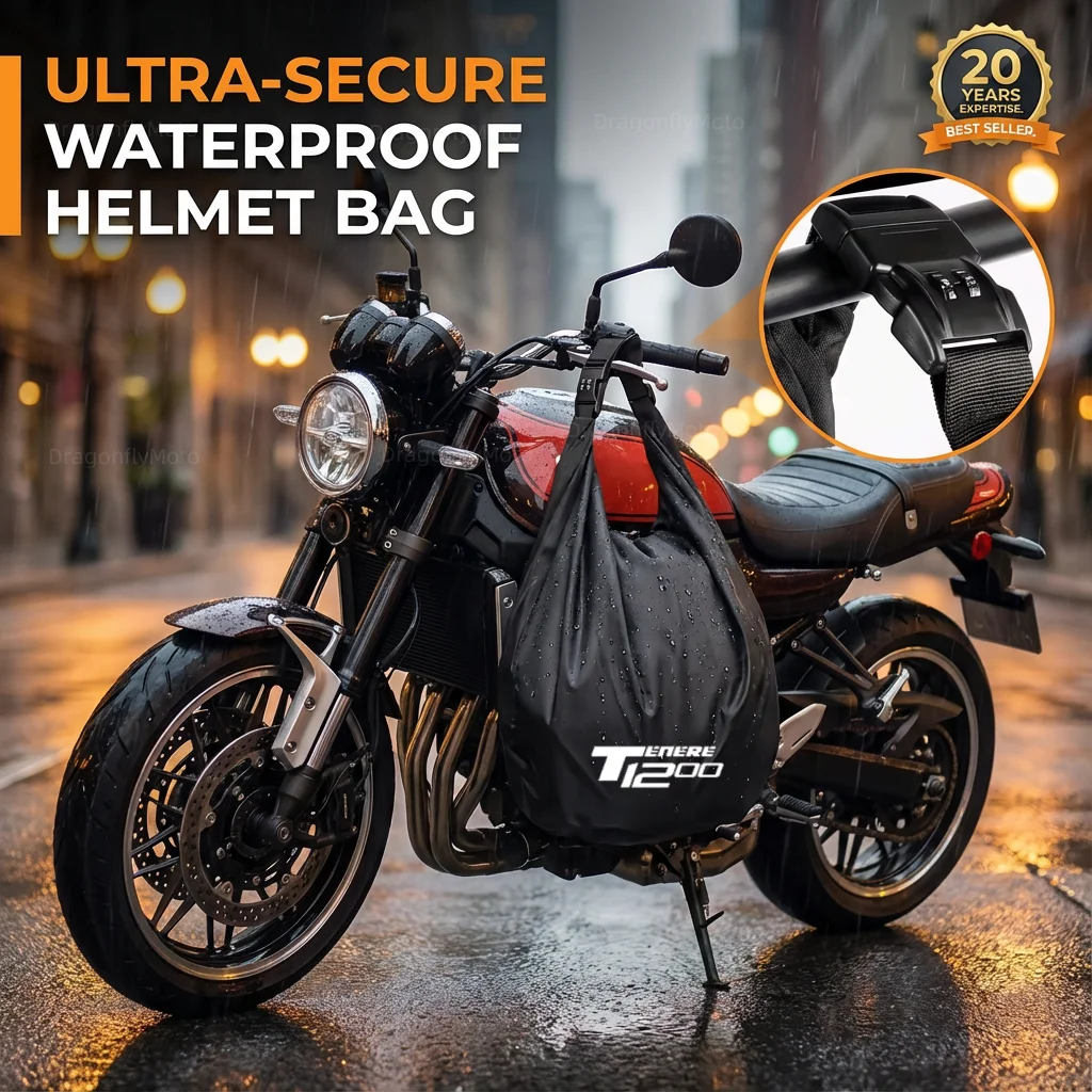 For Yamaha Super Tenere tenere1200 Tenere 1200 2014-2021 Motorbike Helmet Bag Combination Lock Anti-Theft Luggage Storage Bag
