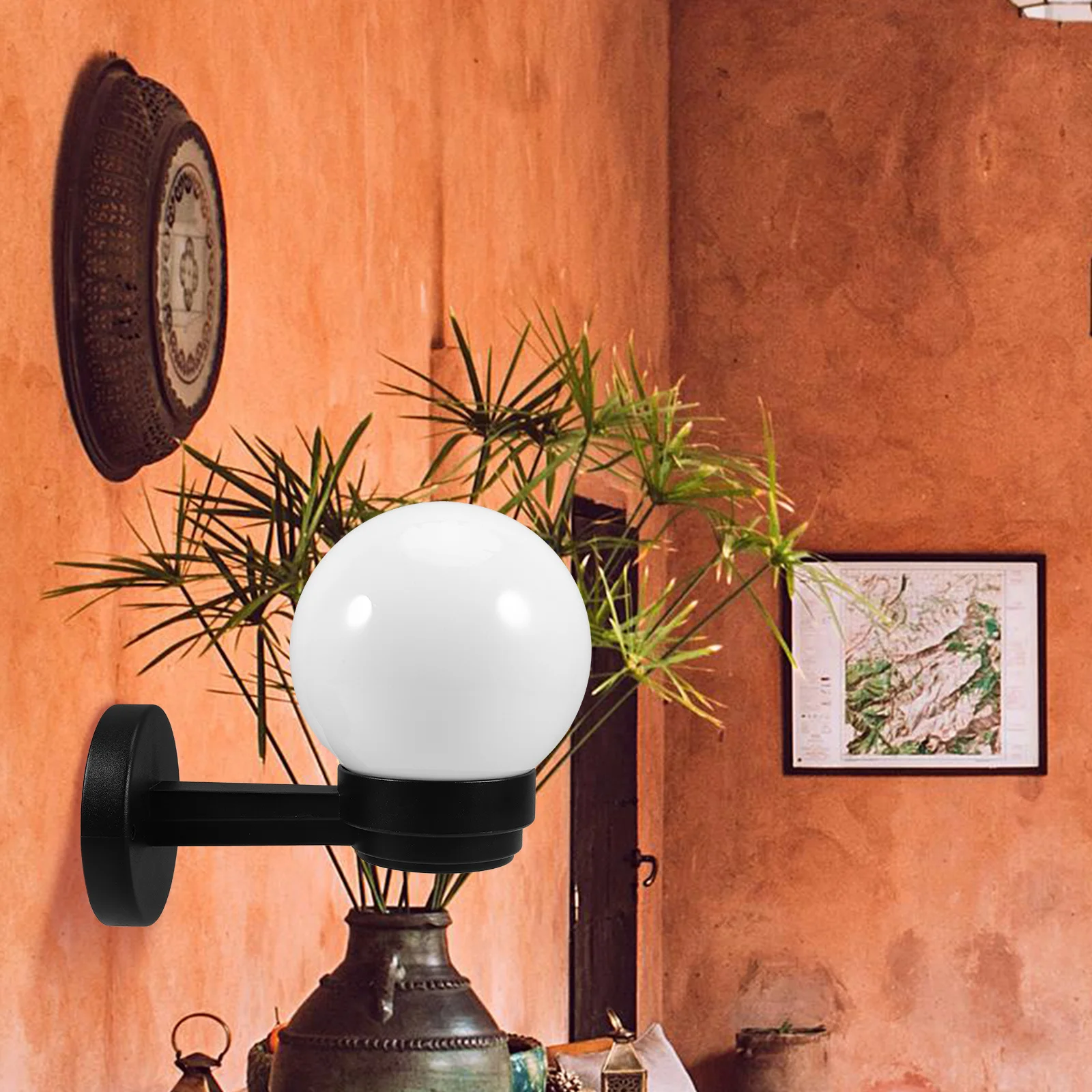 

Outdoor Acrylic Waterproof Pillar Lamp Cover Elegant Garden Courtyard Wall Lamp Shade Modern Lampshade Courtyard Light Cover