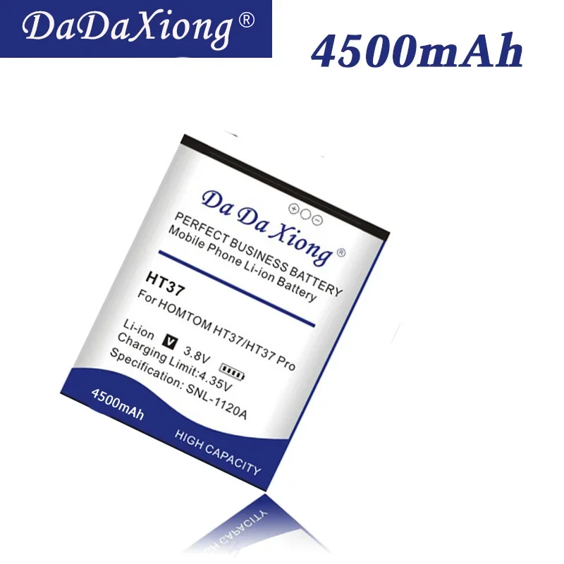 DaDaXiong Battery 4500mAh For HOMTOM HT37 Pro Bateria Accumulator AKKU Mobile Phone +Quick Arrive